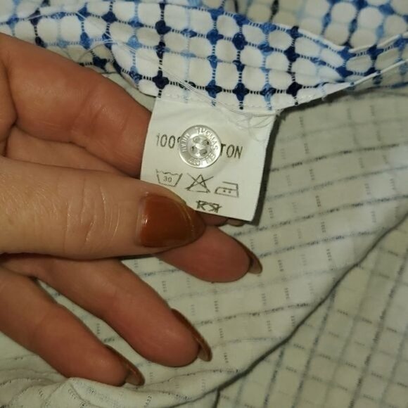 Thomas Elliott Milan Made in Italy Long Sleeve French Cuff Sz M Dress Shirt - Picture 12 of 15